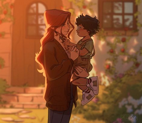 Young Harry Potter, Lily Evans Potter, Marauders Fan Art, Harry Potter Illustrations, Lily Potter, Harry Potter Pin, Harry Potter Images, Harry Potter Baby, Harry Potter Comics