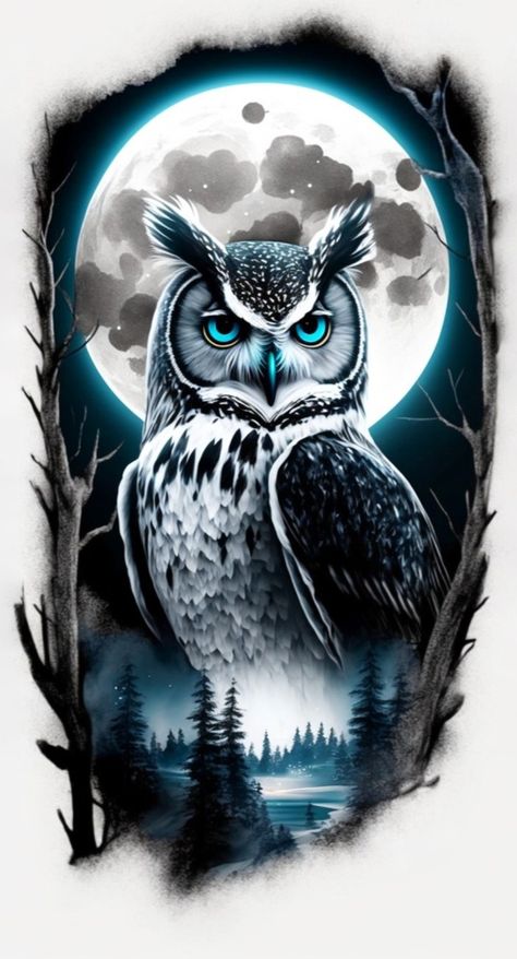 Snow Owl Tattoo, Deathcore Tattoo, Colorful Owl Tattoo, Eagle Head Tattoo, Realistic Owl Tattoo, Owl Tattoo Drawings, Crow Tattoo Design, Hyper Realistic Tattoo, Animal Tattoo Ideas