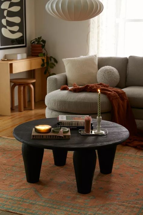 Coffee Table Urban Outfitters, Burled Wood Coffee Table, Black Coffee Table, Uo Home, Kitchen Decor Ideas, Decor Quotes, Home Apartment, Black Coffee Tables, Apartment Essentials