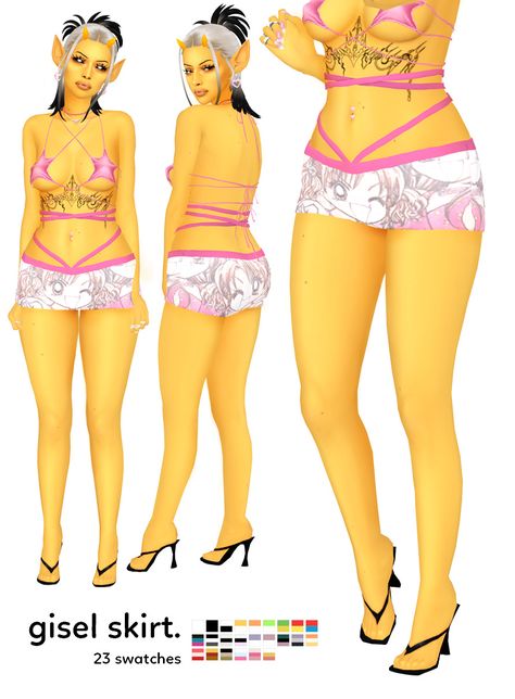 Sims 4 Clothes Cc Alt, Sims4 Cc Beach Clothes, Sims 4 Mods Outfits, Sims 4 Micro Skirt, Sims 4 Cc Colorful Clothes, Sims 4 Trashy Y2k Cc, Gyaru Ts4 Cc, Sims 4 Skimpy Clothes, Sims 4 Bimbocore Cc