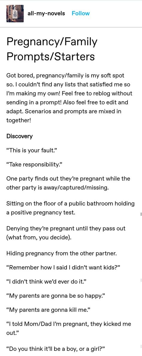 Vampire Otp Prompts, Writing Pregnant Characters, Romantic Story Ideas Writing Prompts, Romantic Whump Prompts, Pregnant Writing Prompts, Domestic Prompts, Pregnant Prompts, Parent Prompts, Pregnancy Writing Prompts