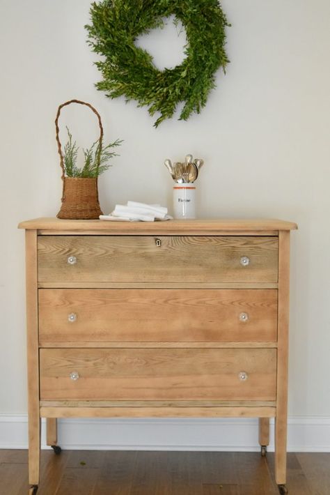 Small Oak Dresser, How To Refinish Old Furniture Wood, Refinish Oak Dresser, Antique Oak Dresser, Antique Pine Dresser, Kingston House, Top Of Dresser, Diy Furniture Restoration, Dresser Refinish