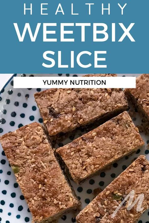 Weetbix Recipes Healthy, Weetbix Beskuit Resep, Healthy Weetbix Slice, Healthy Weetbix Recipes, Weetabix Recipes Healthy, Wheatbix Recipes, Weetbix Slices Recipes, Wheatbix Slice, Healthy Slice Recipe