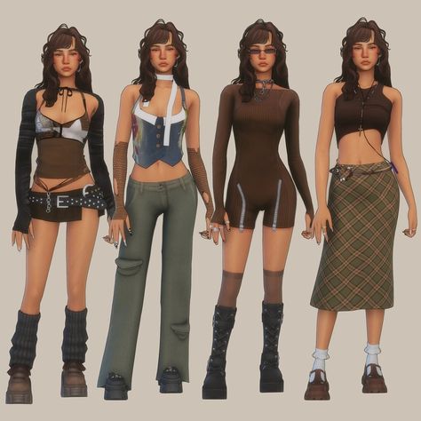 Sims 4 Clothes Cc Lookbooks, Sims Custom Content Clothing, Sims 4 Downtown Girl Cc, Sims 4 Cc Earthy Clothes, Sims 4 Lookbooks Cc Maxis Match, Sims 4 Belt Cc, The Sims 4 Cc Packs, Sims 4 Cc Clothing Sets, Sims 4 Cc Clothing Maxis Match