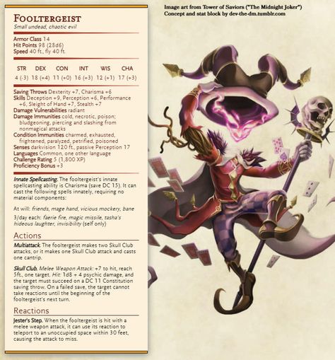 5e Monsters, Dnd Things, Dnd Monster, Dnd Stats, Dnd Races, Dungeon Master's Guide, Dungeons And Dragons 5e, Dnd Ideas, D D Monsters