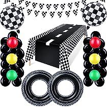 Car Balloon Garland, Race Car Theme Party, Race Car Themed Birthday Party, Light Balloons, Race Car Party Decorations, Blaze Birthday Party, Blaze Birthday, Car Birthday Party, Race Car Themes