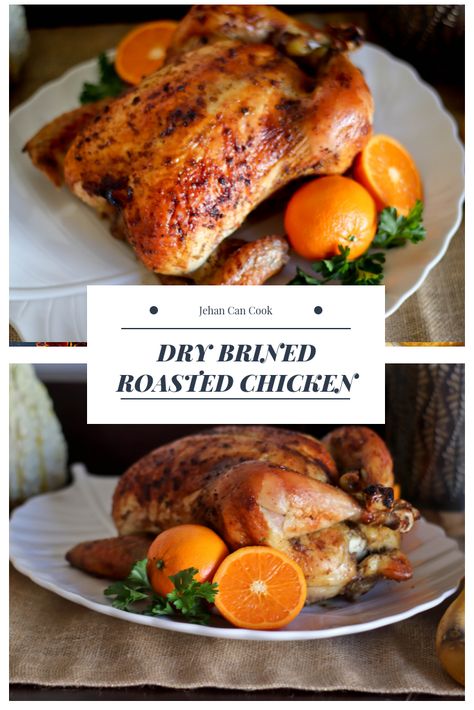 Brined Whole Chicken, Brine Whole Chicken, Dry Brine Chicken, Turkey In The Oven, Christmas Recipe Book, Dry Brine, Thanksgiving Dish, Chicken Dumplings Recipe, Turkey For Thanksgiving