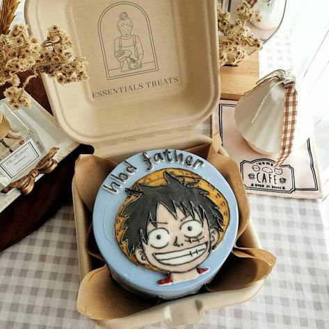 One Piece Bento Cake, Bento Cake Anime, 29 Birthday Cakes For Him, Luffy Cake, One Piece Cake, 29th Birthday Cakes, Birthday Cake For Boyfriend, Birthday Cake Gift, Cake For Boyfriend