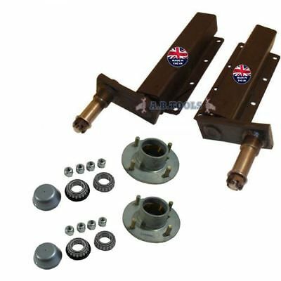 500kg Independent Trailer Suspension Units with Hubs PAIR TRSP30_33 5056133315424 | eBay Independent Trailer Suspension, Trailer Kits, Off Road Camper Trailer, Trailer Suspension, Trailer Axles, Motorcycle Trailer, Diy Boat, Off Road Camper, Bar Led