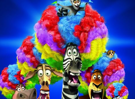 Madagascar 3 Europe's Most Wanted Circus..., Madagascar characters digital wallpaper #Cartoons #Madagascar #Madagascar #Circus #Most #Wanted #Europe's #Afro #1080P #wallpaper #hdwallpaper #desktop Afro Circus, Madagascar Movie, Wanted Movie, King Julien, Cedric The Entertainer, Ben Stiller, 2012 Movie, Chris Rock, Dreamworks Animation