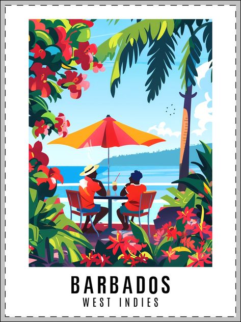 Barbados Travel Poster Print Framed and Ready to Hang.  Transform your living space with a splash of tropical charm and celebrate the vibrant culture of the Caribbean with this beautiful West Indies art print. 🌴 High-quality print on premium paper, ensuring vivid colors and fine details in a hand crafted wooden frame in 3 different colours🌺 Available in multiple sizes to fit your space perfectly 📏 Ideal for home decor or as a unique gift for lovers of Caribbean culture 🎁 Ready to hang 🖼️ Inspired by travels through the Caribbean, capturing authentic local scenes 🌴 Fast and secure shipping to ensure your art arrives in perfect condition 📦 Care Instructions: Frame recommended for protection and display. Avoid direct sunlight to preserve colors. 🌴 Welcome to WestIndiesArtCo 🎨 Giclée Caribbean Art West Indies, West Indies Art, Barbados Travel, Caribbean Culture, Caribbean Art, Personalized Posters, West Indies, Museum Of Fine Arts, Barbados