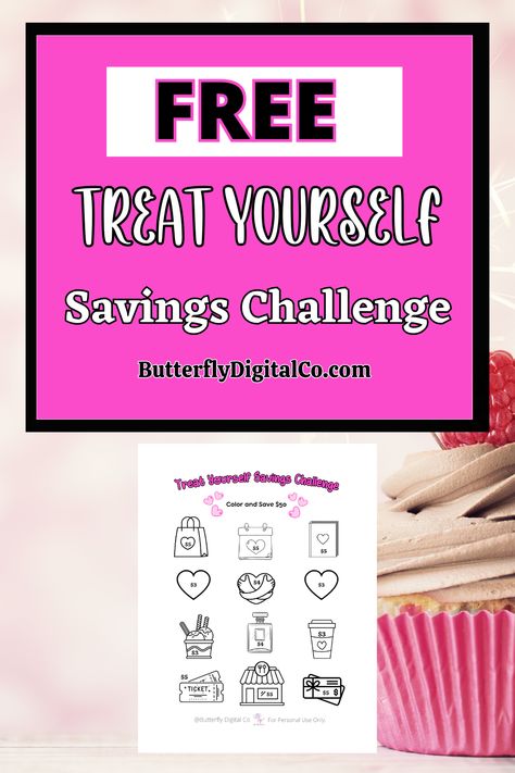 The Treat Yourself Savings Challenge is just what it sounds like. IT’S ALL ABOUT YOU! This mini tracker has a small $50 savings goal that will help you to do something nice for yourself. Savings Challenge Monthly, Savings Goal, Something Nice, Saving Goals, Something Interesting, Savings Challenge, Financial Advice, Financial Advisors, Be Kind To Yourself