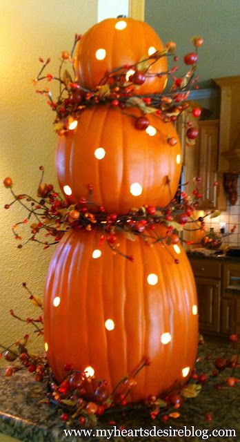 pumpkin topiary Seasons Decorations, Dekorasi Halloween, Christmas Lights Outside, Pumpkin Topiary, Fall Stuff, Autumn Ideas, Adornos Halloween, Fall Deco, Autumn Decorating