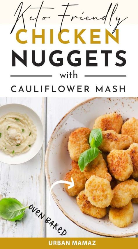 Cauliflower Chicken Nuggets, Oven Baked Chicken Nuggets, Best Chicken Nugget Recipe, Best Chicken Nuggets, Cauliflower Chicken, Chicken Nuggets Recipe, Baked Chicken Nuggets, How To Make Cauliflower, Chicken Nugget Recipes