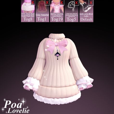 Royale High Cozy Sweater, Royale High Pjs Outfit, Royal High Ideas, Rh Fit Ideas, Royal High Fits, Royale High Outfit Combos, Cute Roblox Fits, Cute Royale High Outfits, Royal High Outfits