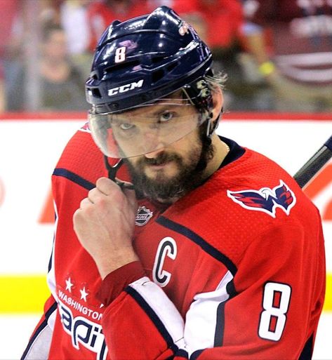 Alexander Ovechkin. Oct 2014 Washington Capitals Hockey, Alexander Ovechkin, Capitals Hockey, Alex Ovechkin, Nhl Playoffs, Hockey Season, Super League, Hockey Life, Rugged Men