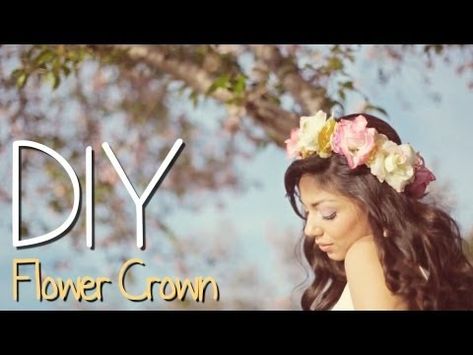 DIY flower crowns for my flower girls Flower Crown Tutorial, Crown Diy, Diy Projects Gifts, Diy Flower Crown, Flower Halo, Plastic Crafts, Diy Hair Accessories, Cool Diy Projects, Birthday Flowers