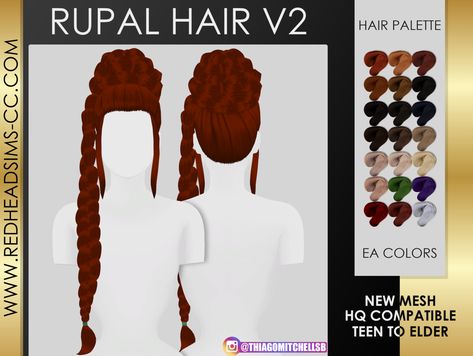 Redhead Sims CC Sims 4 Cc Viking Hair, Sims 4 Glamour Cc, Sims 4 Greek Mythology Cc, Sims 4 Cc Medieval, Greek Headpiece, 1700s Hair, Roman Hair, Greek Hair, Ts4 Mods