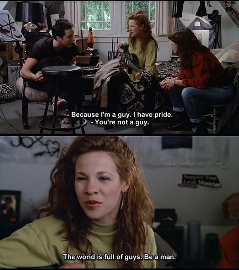 "The world is full of guys. Be a man. Don't be a guy." Say Anything Aesthetic, Say Anything Movie, 80s Romance, Lloyd Dobler, 80s Films, Lili Taylor, Best Movie Lines, Best Movie Quotes, Chick Flicks