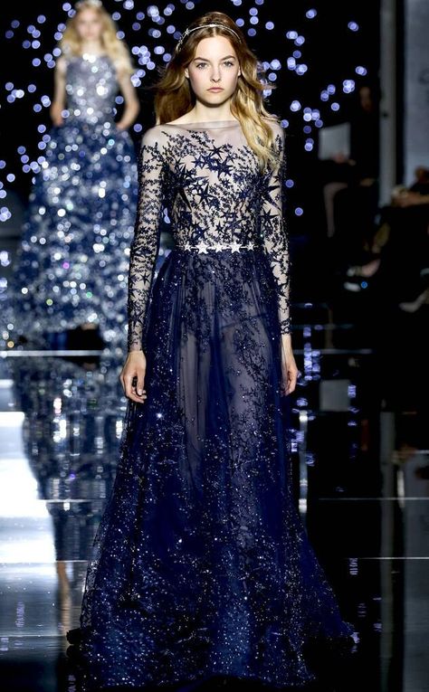 Zuhair Murad from Best Looks from Paris Haute Couture Fashion Week Fall 2015 on E! Online Zuhair Murad 2015, Zuhair Murad Haute Couture, Ellie Saab, Paris Haute Couture, Zuhair Murad, Gorgeous Gowns, Fall 2015, Beautiful Gowns, Blue Wedding