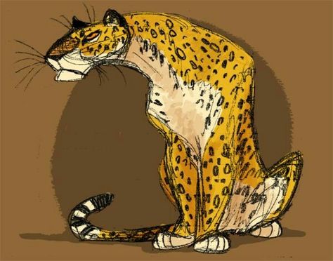 Cartoon Jaguar, Animal Caricature, Leopard Art, Big Cats Art, Cute Animal Drawings Kawaii, Poses References, Animal Sketches, Character Designs, Cat Drawing