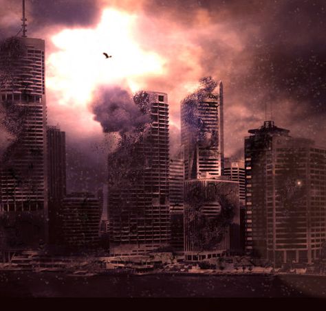 When The World Ends, Apocalypse Landscape, Burning City, Apocalypse Aesthetic, End Of World, Post Apocalyptic Art, World Aesthetic, Apocalypse Art, End Of Time