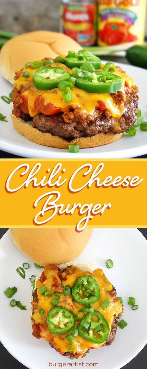 Tomato Chili, Chili Cheese Burger, Chili Burger, Cheese Burgers, Amazing Burger, Cheese All, Gourmet Burger, Chili Toppings, Chili Spices