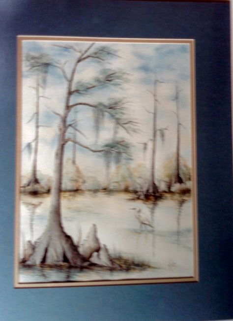 Louisiana Watercolor, Louisiana Swamp, Louisiana, Watercolor Paintings, Paintings, Photography, Art