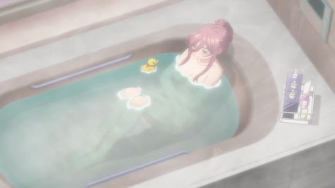 Anime Bathtub, Bath Tub, Female Character Design, Anime Art, Character Design, Bath, Anime, Art