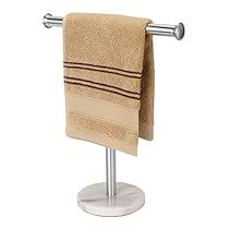 Free Standing Towel Holder, Bathroom Brushed Nickel, Hand Towel Stand, Towel Holder Stand, Hand Towel Rack, Types Of Countertops, Towel Stand, Hand Towel Holder, Steel Racks