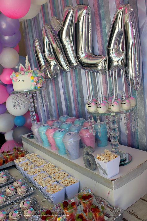 Unicorn Birthday Party Food Table, Unicorn Birthday Dessert Table, Unicorn Birthday Party Dessert Tables, Unicorn Party Dessert Table, Unicorn Dessert Table Ideas, Afro Unicorn Birthday Party Ideas, Unicorn Candy Table Ideas, Unicorn Sweets Table, Unicorn Treat Table