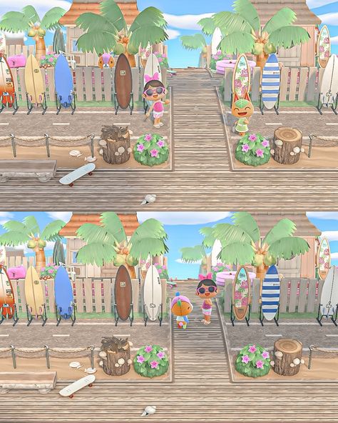 Animal Crossing Villagers, Tropical Theme, Tropical Islands, Green Lace, Beach Themes, Vintage Pink, Animal Crossing, Pink And Green, Ruffles