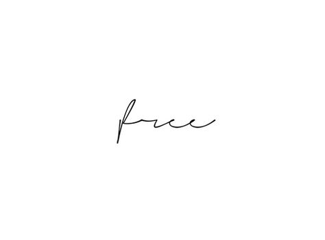 Tattoo idea Free Tatoos Ideas, Free Word Tattoo, I Am Free Tattoo, Free Tattoo Word, Get Free Tattoo, Free Tattoo Fonts, Tattoo Letters, Tattoo Free, A Well Traveled Woman