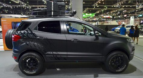 Ford Ecosport. Black Ford Ecosport Off Road, Blacked Out Cars, Mustang Car Aesthetic, 2022 Ford Mustang, Mustang Car, Ford Suv, Road Trip Car, Ford Mustang Car, Built Ford Tough