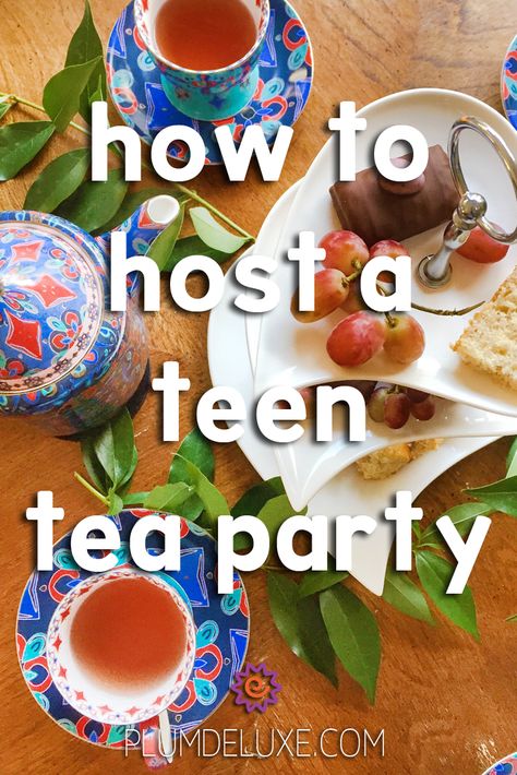 Help your teens discover the joy of a cup of tea with their friends by hosting a teen tea party. #teaparty #teapartyideas #teenageteaparty Tea Party Teen Birthday, Teen Tea Party Ideas, Teen Tea Party, Kids Tea Party Birthday, Senior Tea, Workshops Ideas, Yea Party, Tea Party Activities, Scripture Tea