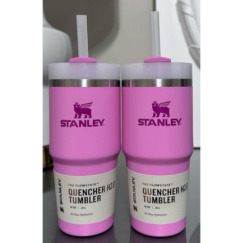 Set Of 2- Nwt Stanley 14 Oz. Quencher H2.0 Flowstate Tumblers, Peony Features: * Keeps Drinks Hot For 4 Hours * Keeps Drinks Cold For 7 Hours * Drinks Stay Iced For 20 Hours * Part Of The Adventure Series * Created With 90% Recycled 18/8 Stainless-Steel * Recycled Stainless-Steel Icon Inside Of The Tumbler Indicates That Your Quencher Is Made From Sustainable Materials * Double-Wall Vacuum Insulation * Flowstate Screw-On 3-Position Lid * Reusable Straw * Compatible With Most Car Cup Holders * Bp Peony Colors, Wooden Cheese Board, Stanley Quencher, 7 Hours, Thermos Bottle, Reusable Straw, Tumbler With Straw, Car Cup Holder, Steel Water Bottle