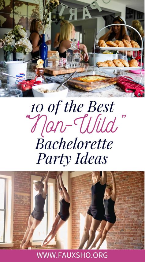 If a close friend has decided to get married, then it’s likely up to you to plan the bachelorette party. While it’s popular to plan a wild and crazy night out, you and your friends may prefer something more subdued. Here are 10 “Non-Wild” bachelorette party ideas, including some of the best bachelorette party themes. Bachelorette Party Non Alcoholic, Friends Themed Bachelorette Party, Themed Bachelorette Party Ideas, Low Key Bachelorette Party, Bra Pong, Friends Bachelorette Party, Kid Friendly Movies, Wild Bachelorette Party, Bachelorette Scavenger Hunt