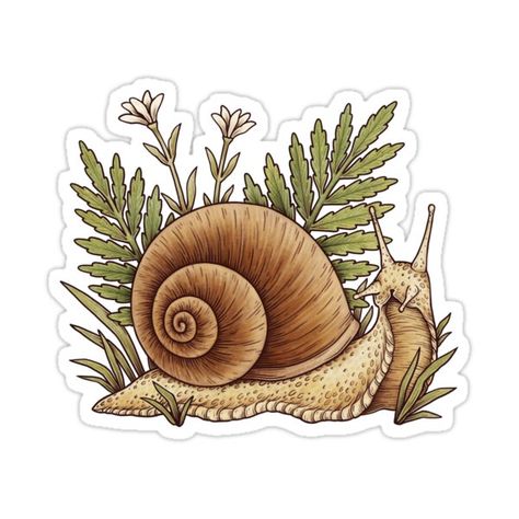 Decorate laptops, Hydro Flasks, cars and more with removable kiss-cut, vinyl decal stickers. Glossy, matte, and transparent options in various sizes. Super durable and water-resistant. Perfect for every snail enthusiast and forest lover :) There is also another version of this illustration, but with the text 'snail enthusiast' in my shop. If you like this artwork you may also like some of my other designs! Snail Cottagecore, Academia Stickers, Journals Diy, Computer Stickers, Cute Snail, Grunge Fairycore, Cottagecore Fairy, Vintage Cottagecore, Hydroflask Stickers