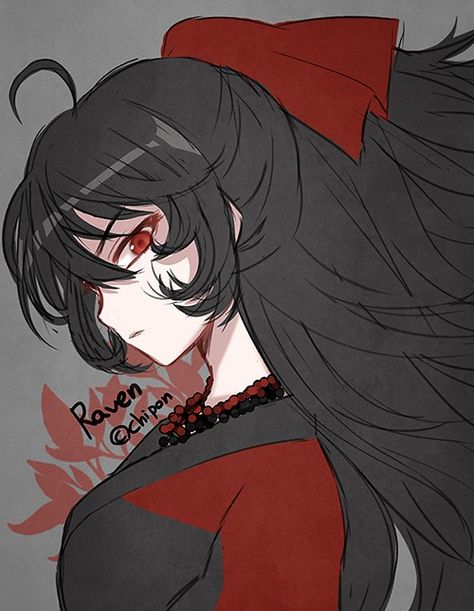 Raven Rwby, Rwby Raven, Raven Branwen, Rwby Fanart, Rwby Anime, Red Eyes, Rwby, Anime Character, Black Hair