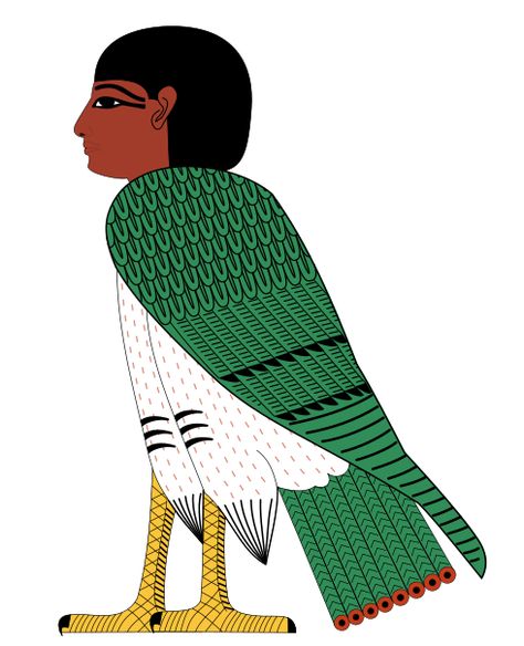 Ba in its usual bird form  Ba en su forma habitual de ave Starověký Egypt, Book Of The Dead, Middle Kingdom, Egyptian Symbols, Egyptian Mythology, Ancient Egyptian Art, Carl Jung, Egyptian Gods, Egyptian Art