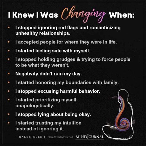 I Knew I Was Changing When: • I stopped ignoring red flags and romanticizing unhealthy relationships. • I accepted people for where they were in life Ignoring Red Flags, Changing For The Better, Marriage Therapy, Relationship Therapy, Marriage Help, Unhealthy Relationships, Emotional Awareness, Marriage Counseling, Red Flags