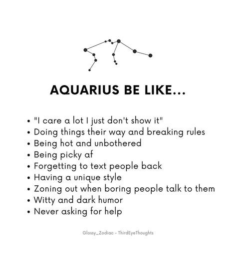 Aquarius Characteristics, Aquarius Funny, Funny Mean Quotes, Aquarius Aesthetic, Astrology Meaning, Leo And Aquarius, Aquarius Truths, Aquarius Life, Aquarius Love