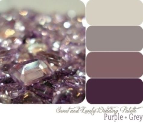 Mauve color palette #1 | Kitchen Ideas Purple Color Schemes, Purple Quilts, Grey Color Palette, Grey Color Scheme, Bathroom Mirrors, Wedding Palette, Wedding Color Palette, Bathroom Tile, Wedding Color