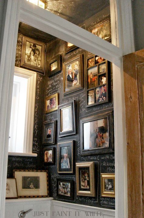 Photo Gallery Deco Cinema, Bathroom Gallery Wall, Office Loft, Deco Studio, Chalkboard Wall, Painting Furniture Diy, Wall Gallery, Picture Wall, Chalk Paint