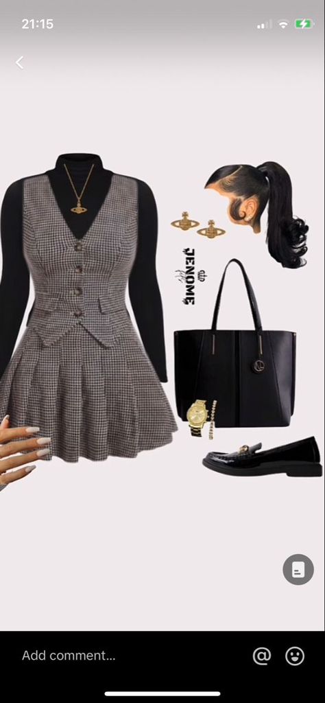 Club Manager Outfit, Buissnes Casual Outfits Woman Black, Business Casual Skirt Outfits Winter, Black Church Outfit Black Women, Business Casual Baddie, Skirt And Vest Outfits, Psychology Outfits, Business Casual Skirt Outfits, Stylish Church Outfits