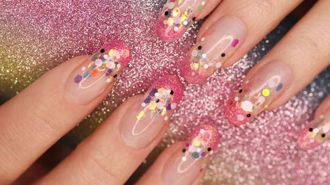 Fashion Nail Art, Birthday Nail Designs, Nagellack Trends, Glitter Manicure, Glitter Nail Polish, Trendy Nail Design, Nail Studio, Birthday Nails, Nail Designs Spring