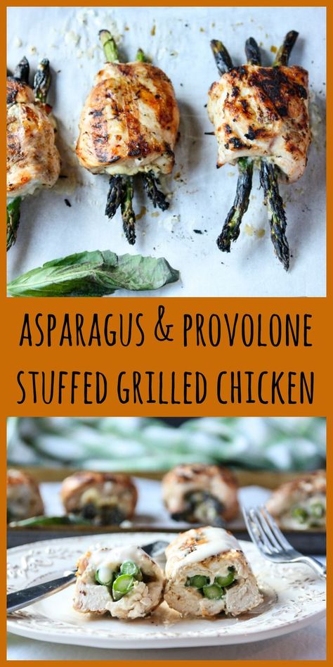 Chicken Stuffed With Asparagus Provolone, Grilled Chicken And Asparagus Recipes, Asparagus Stuffed Chicken, Asparagus Stuffed Chicken Breast, Asparagus Wraps, Chicken Breasts Recipe, Stuffed Chicken Breasts, Asparagus Recipes, Cooking Stuff