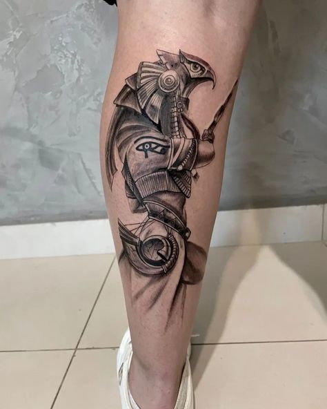 Horus Tattoo, Egyptian Tattoo Sleeve, Anubis Tattoo, Egypt Tattoo, Egyptian Tattoo, Batman Artwork, Eye Tattoo, Tattoo Design Drawings, Black And Grey Tattoos