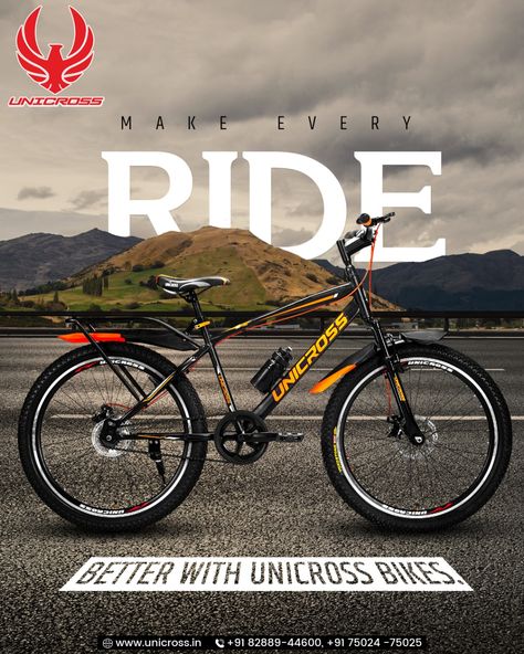 World Bicycle Day Creative Ads, Bike Advertising Design, Bike Social Media Post, Bike Creative Ads, Cycle Advertisement, Bike Graphic Design, Bike Ads, Bicycle Poster, Car Advertising Design