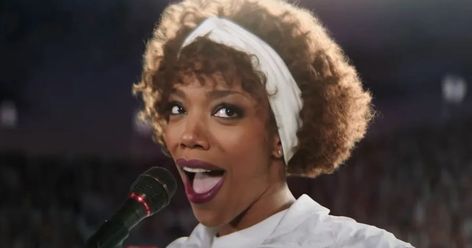 Naomi Ackie breaks down emotional moments as Whitney Houston in I Wanna Dance With Somebody Check more at https://www.techmesy.com/naomi-ackie-breaks-down-emotional-moments-as-whitney-houston-in-i-wanna-dance-with-somebody/ Naomi Ackie, Tamara Tunie, Stanley Tucci, Elvis And Priscilla, British Accent, Father John, Most Popular Movies, Kevin Costner, Aretha Franklin